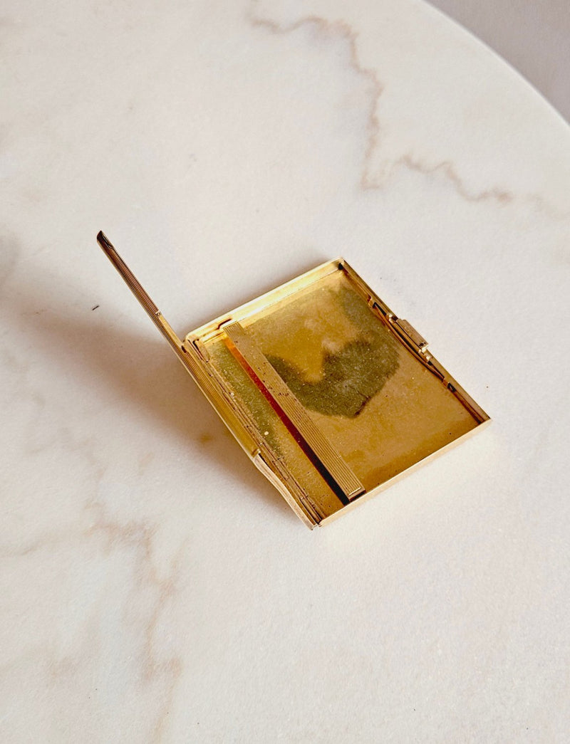 1940s Faux Gold Slim Cigarette Case