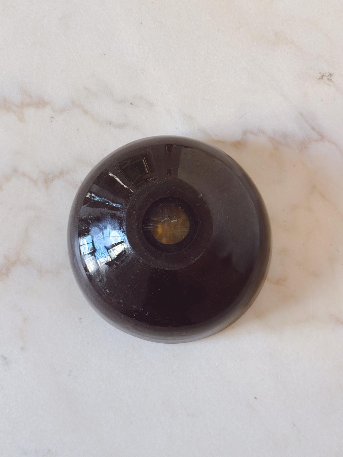 1970s Brown and Gold Murano glass bowl