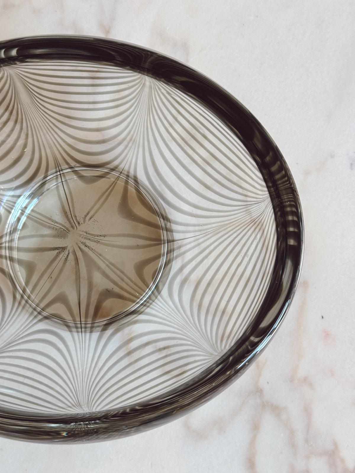 1970s Large Murano Glass Centrepiece with spider effect by Cenedese