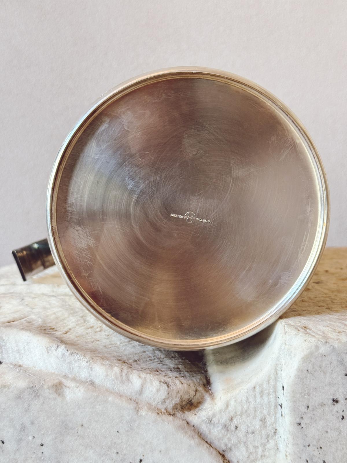 1960s Sabattini Silver Drinks Thermos