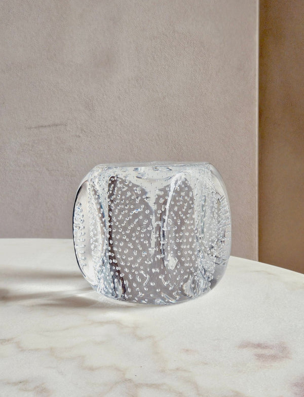 1960s Murano Glass Bolle Cube