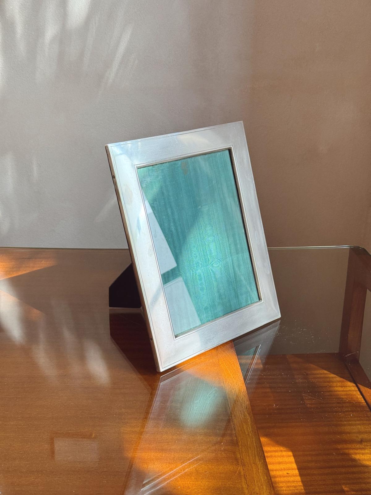 1940s Large Silver Frame with thick border