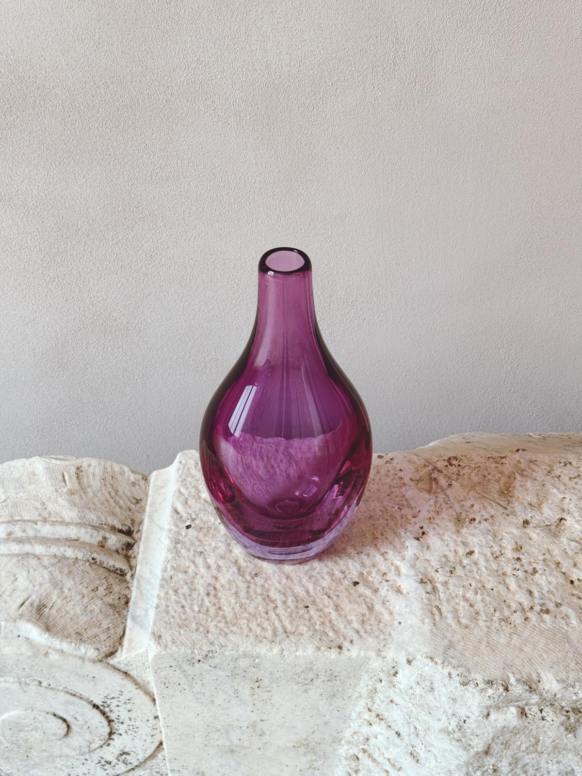 Antonio Da Ros 1960s Pink Sommerso Vase
