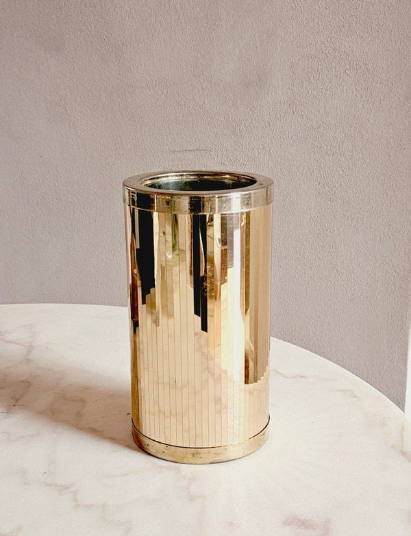 1970s Disco Ball Gold Wine Cooler