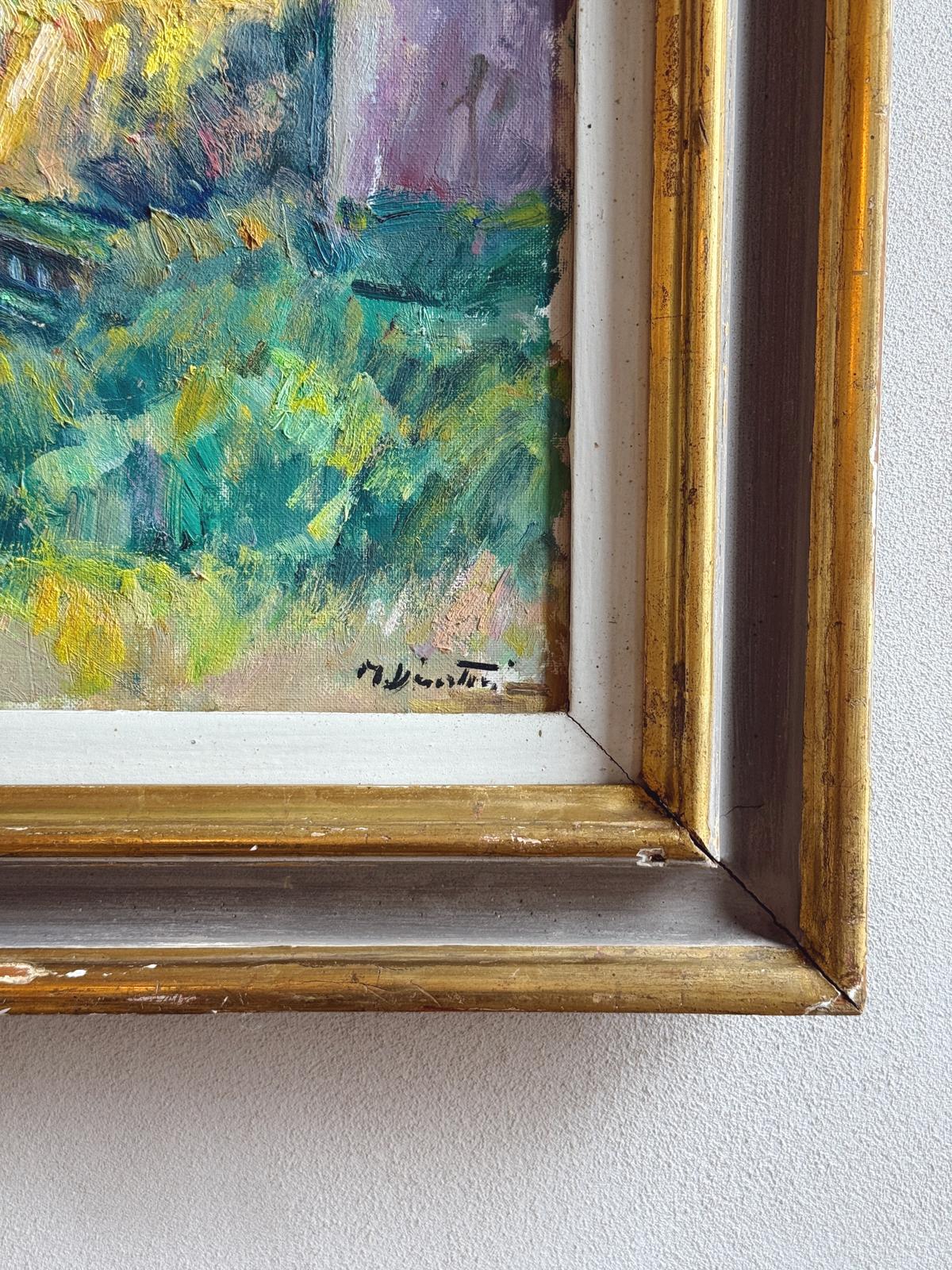 “Estate in Versilia”  1961 Oil Painting by Mario Disertori