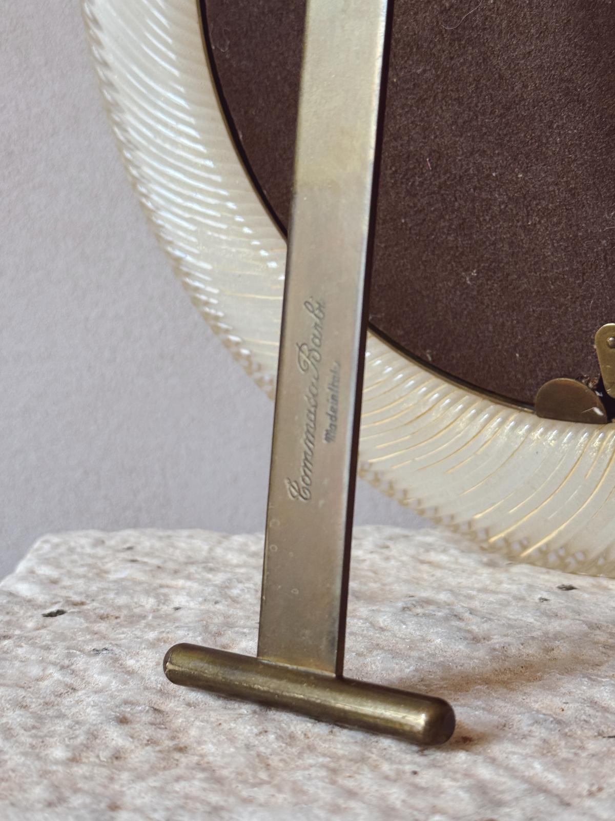 1950s Tomasso Barbi Round Murano Glass Picture Frame
