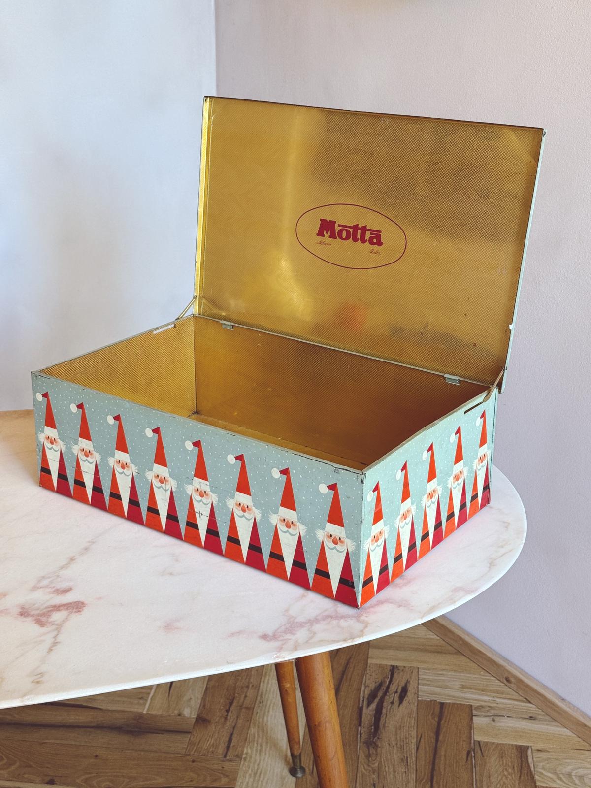 1950s Large Green Christmas Box