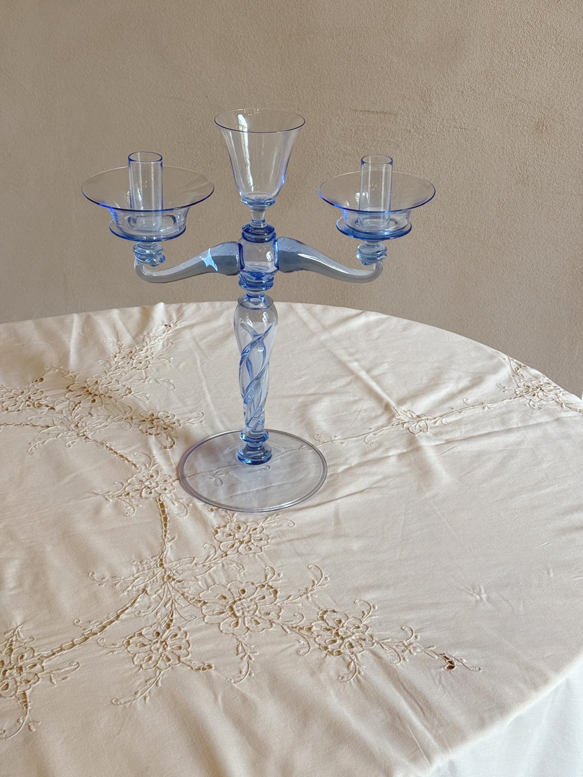 1950s Italian Tablecloth - Hand-embroidered 'ricamo a intaglio' technique