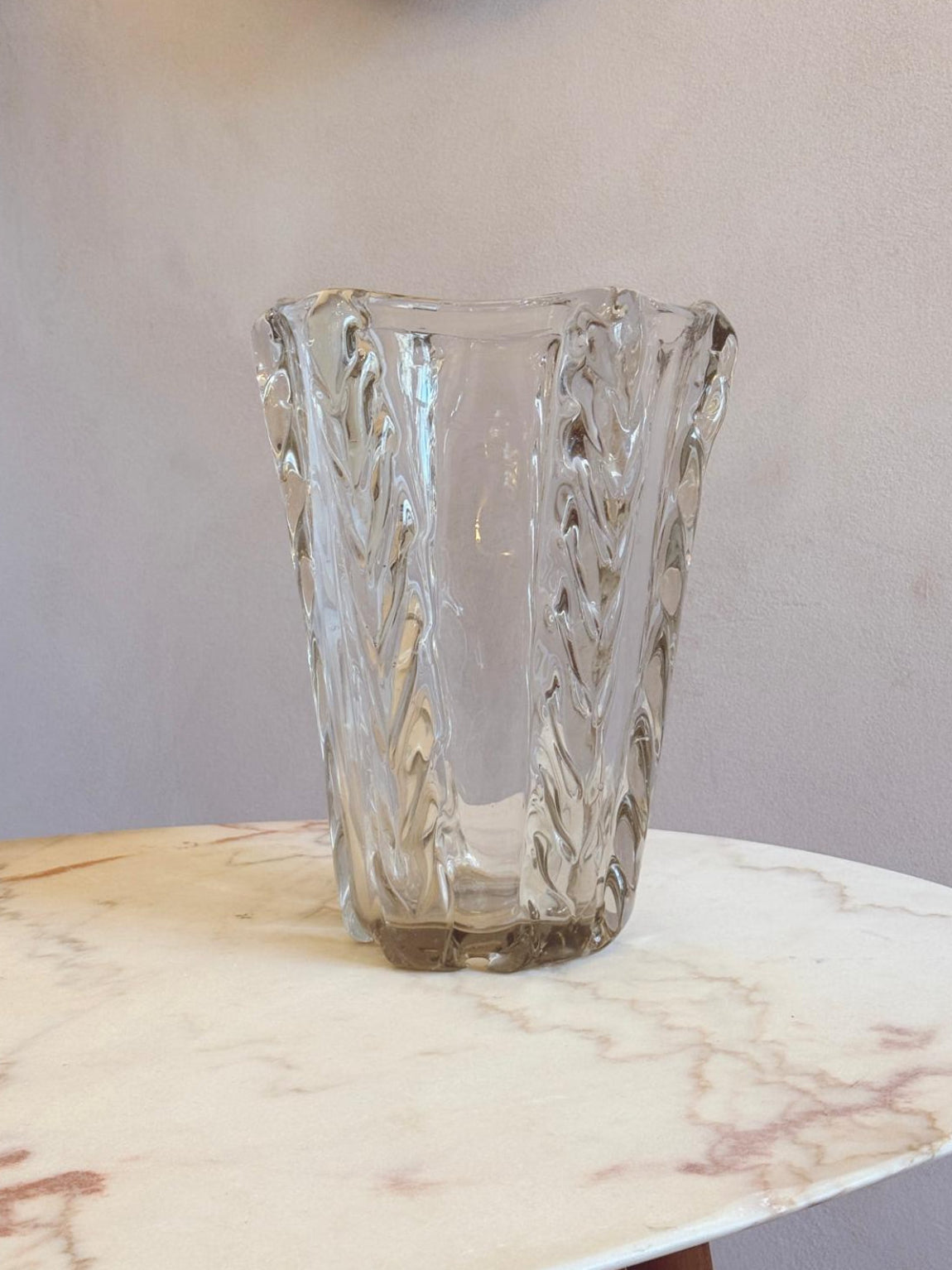 1950s Extra Large Plaited Venini Vase
