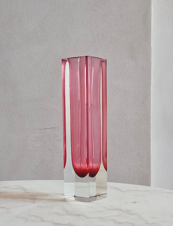 1960s Pink Mandruzzato Vase