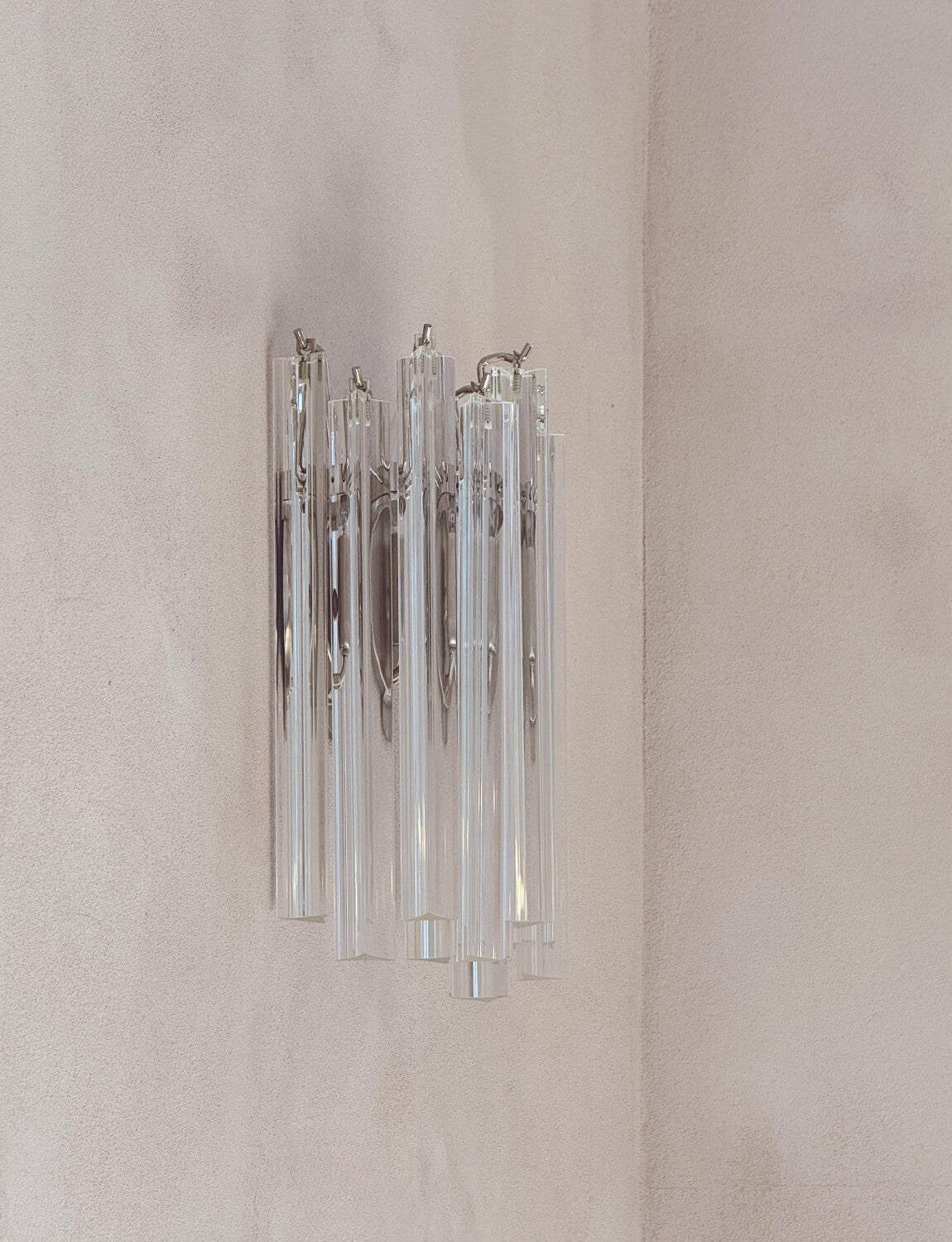 Pair of 1970s Murano Glass Wall Lights
