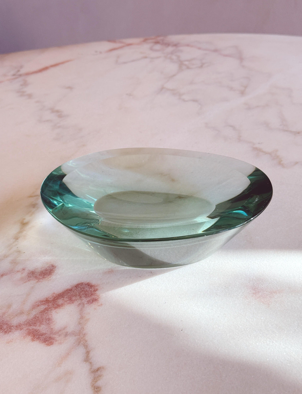 1960s Max Ingrand for Fontana Arte Thick Glass Bowl