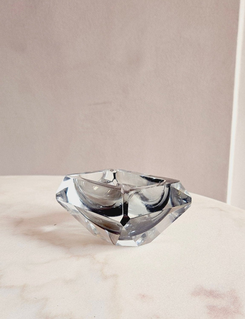 1960s Grey Rectangular 'Ripley' Murano Ashtray