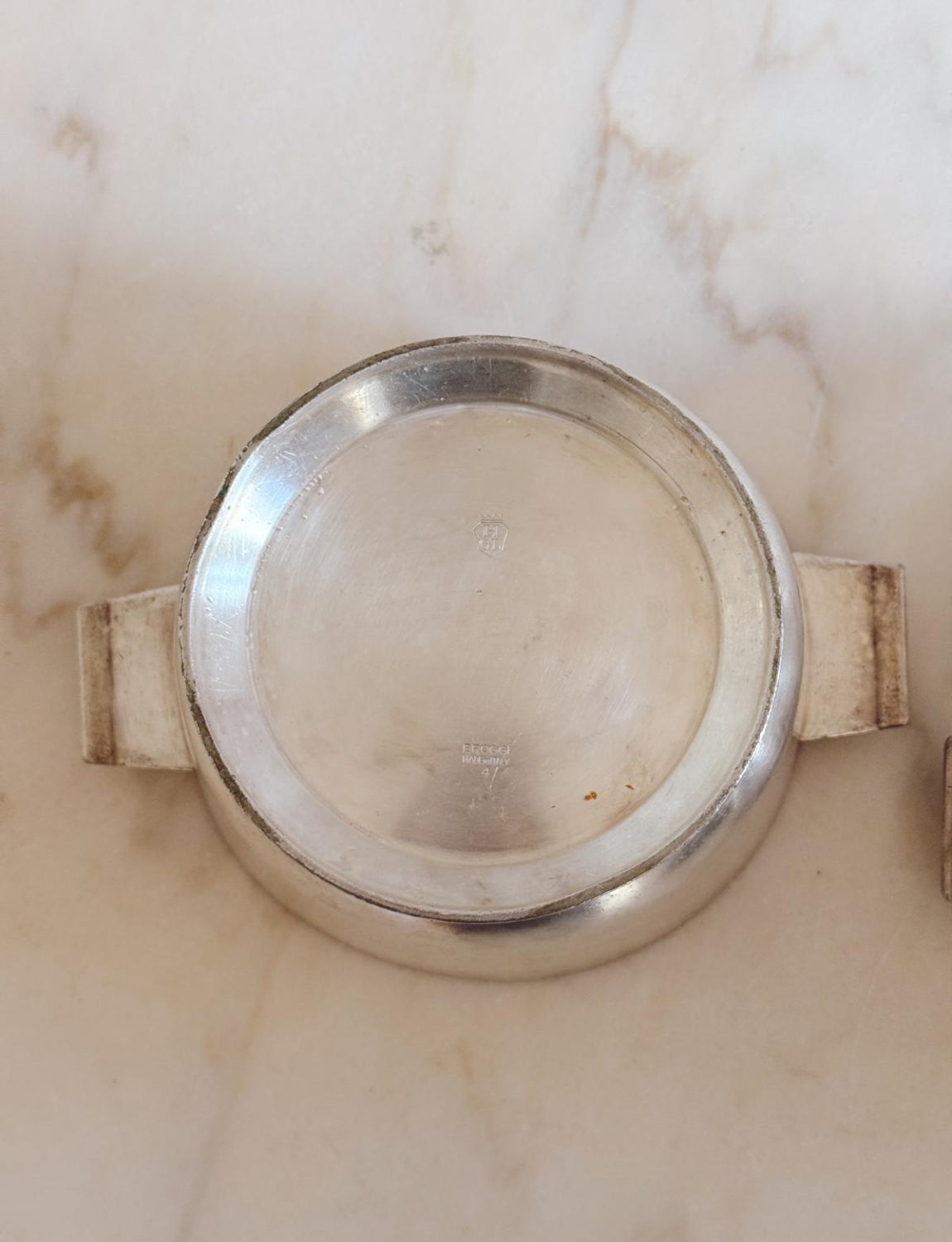 A pair of 1950s Gio Ponti for Broggi Silver serving bowls