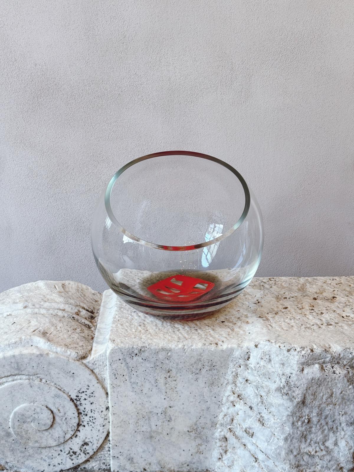 1968 Signed 'Murrina' Venini Vase by Ludovico de Santillana
