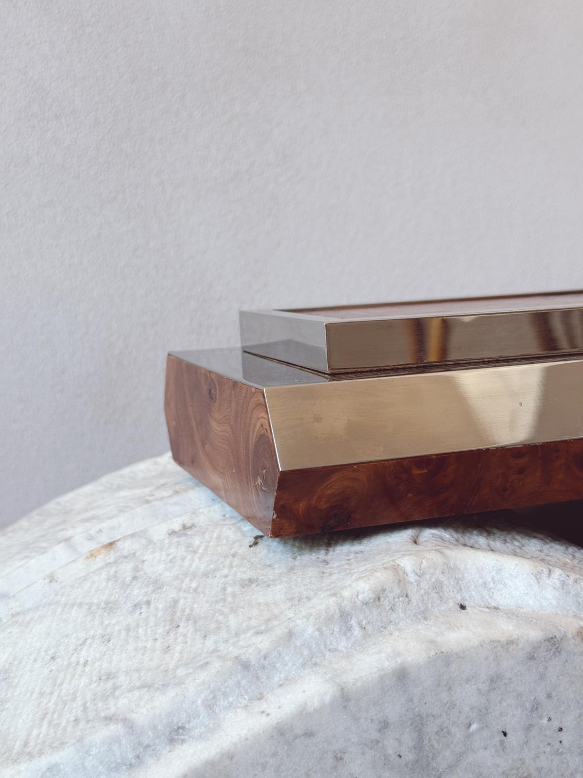 1960s Faux Walnut Desk box