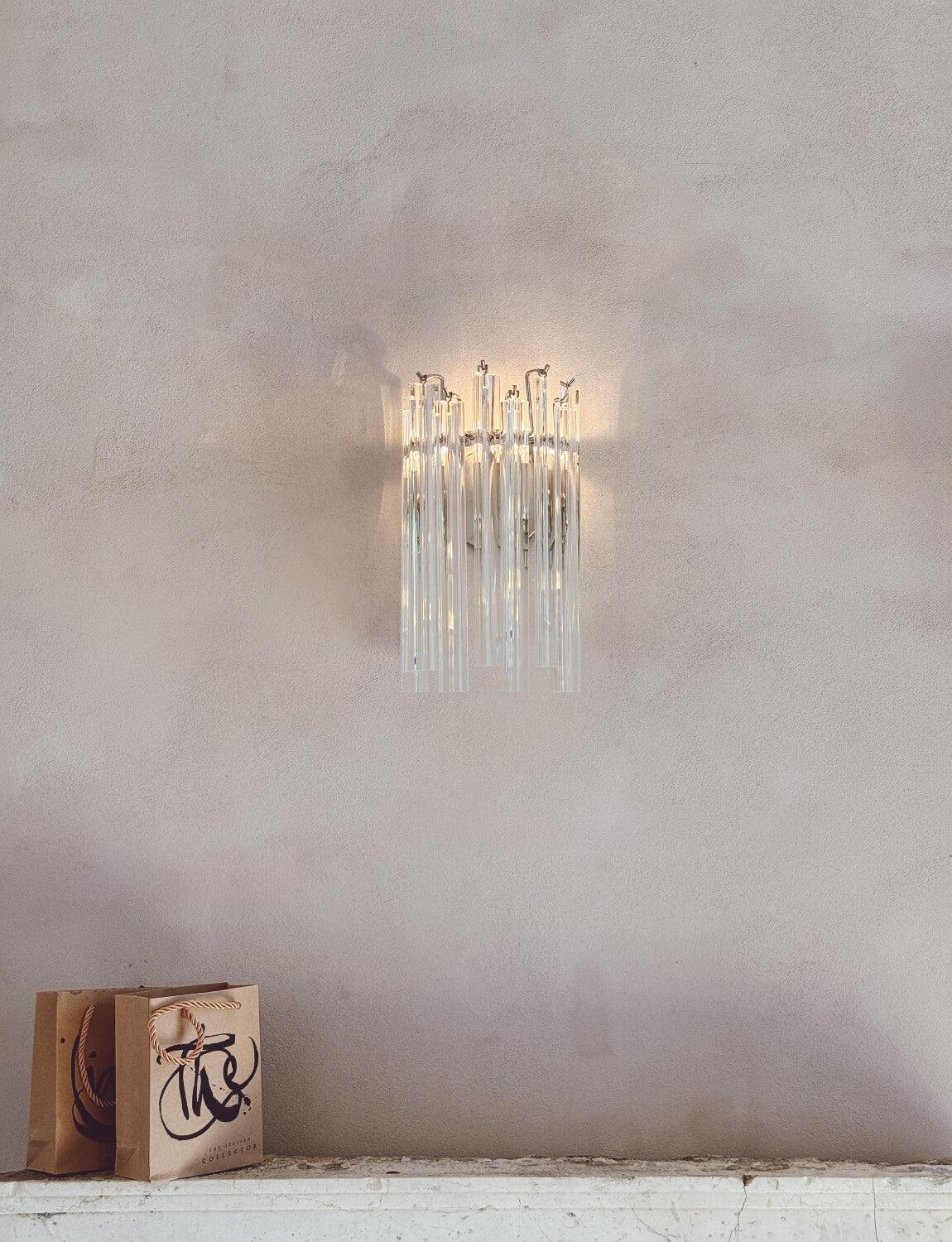 Pair of 1970s Murano Glass Wall Lights