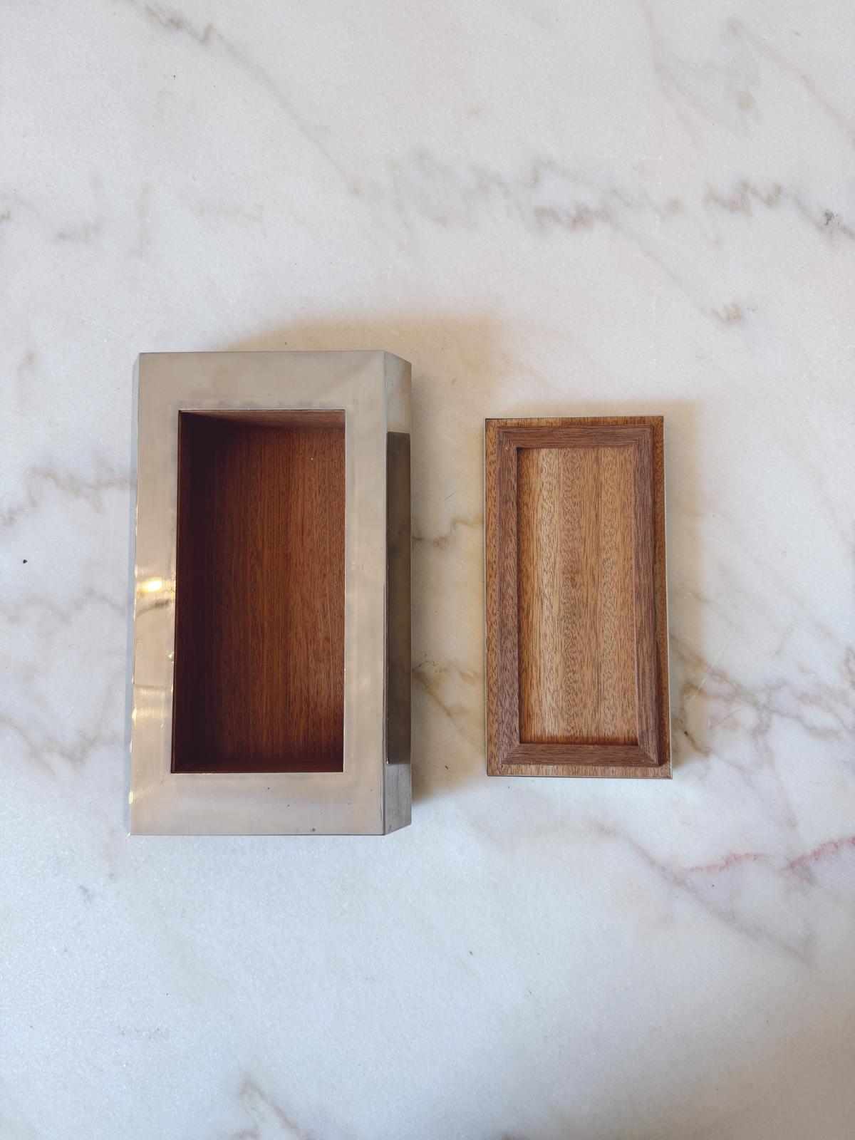 1960s Faux Walnut Desk box