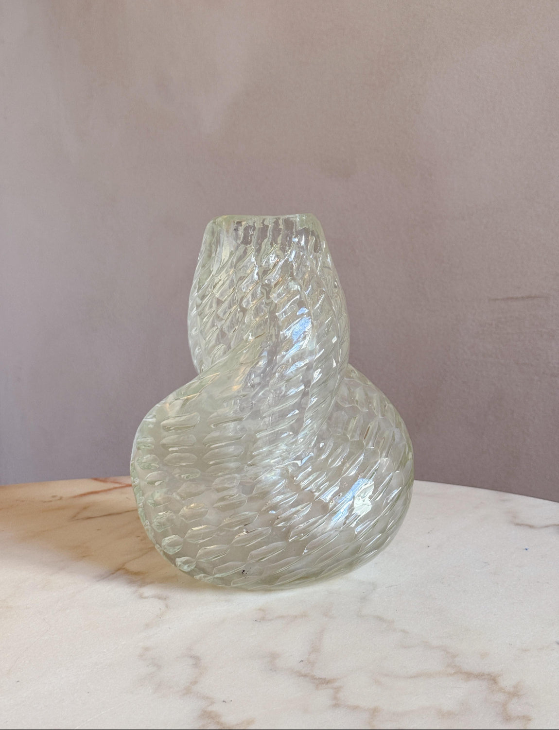 1939 Flavio Poli for Seguso Vetri D'Arte Twisted Vase