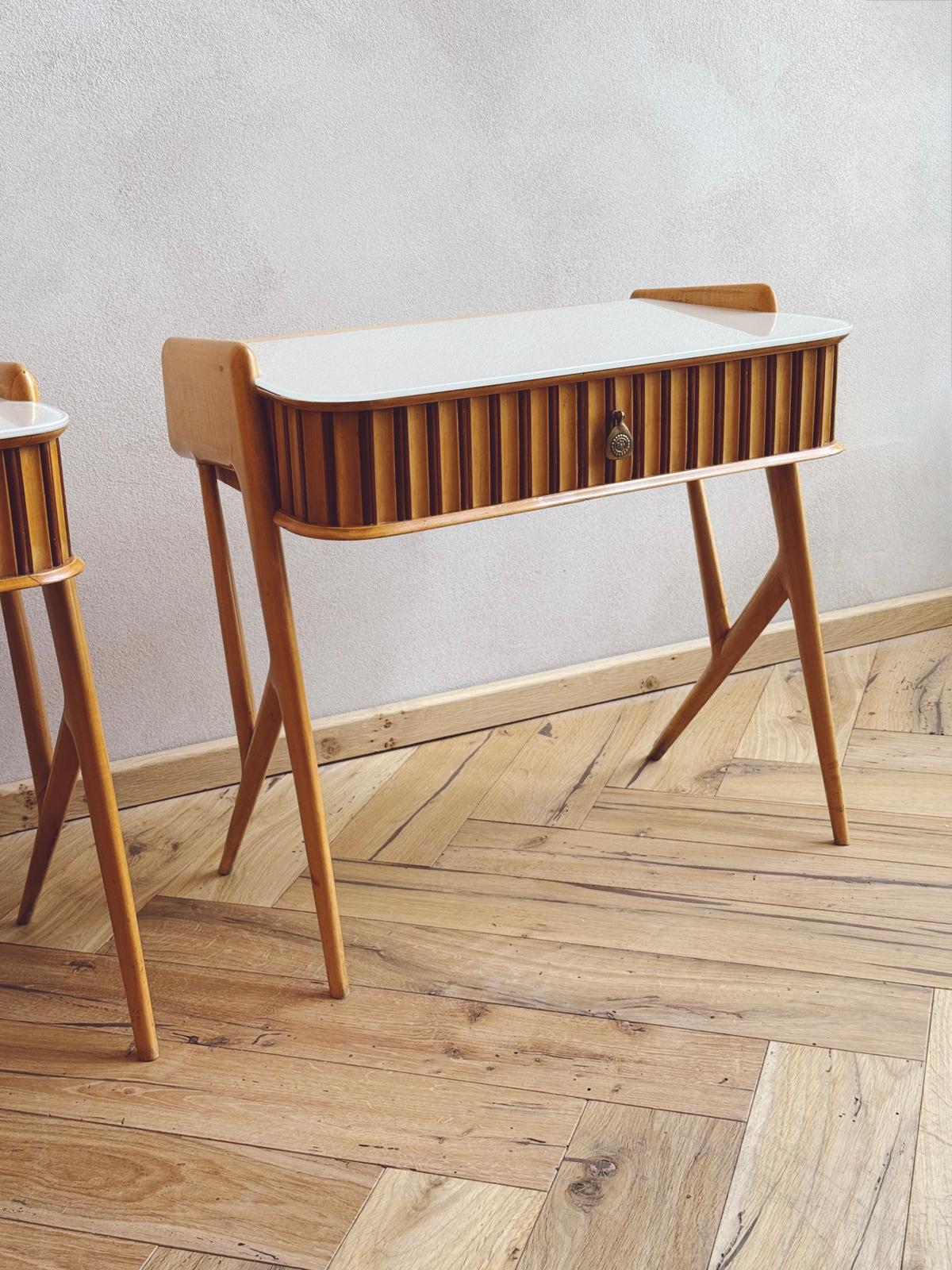 Pair of 1950s Ico Parisi Bedside Tables