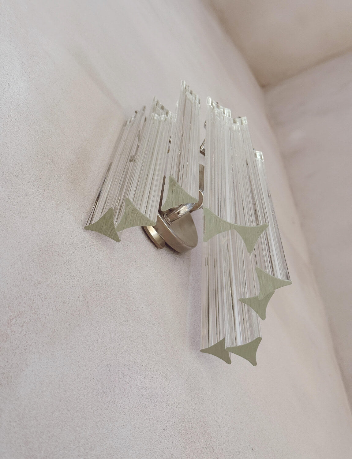 Pair of 1970s Murano Glass Wall Lights