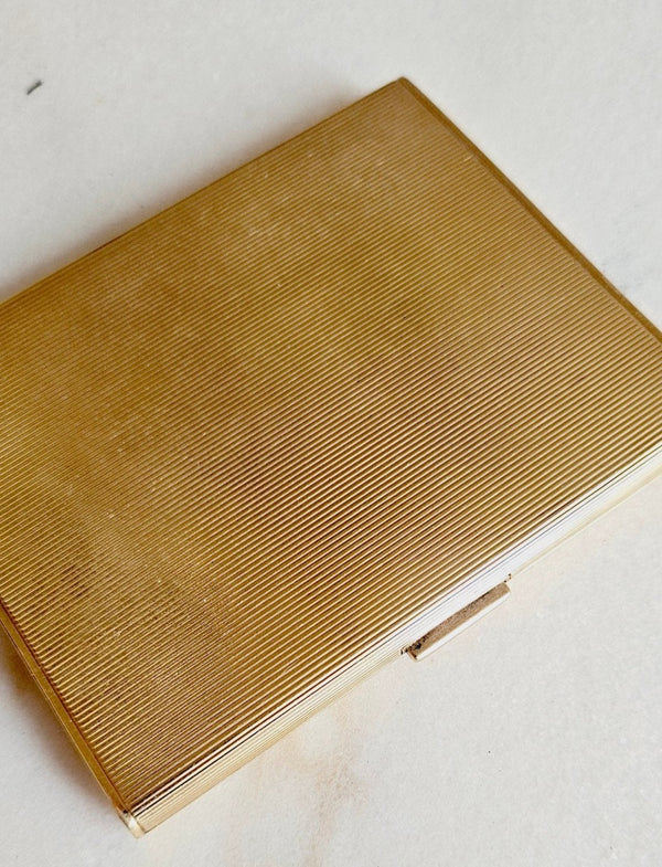 1940s Faux Gold Slim Cigarette Case