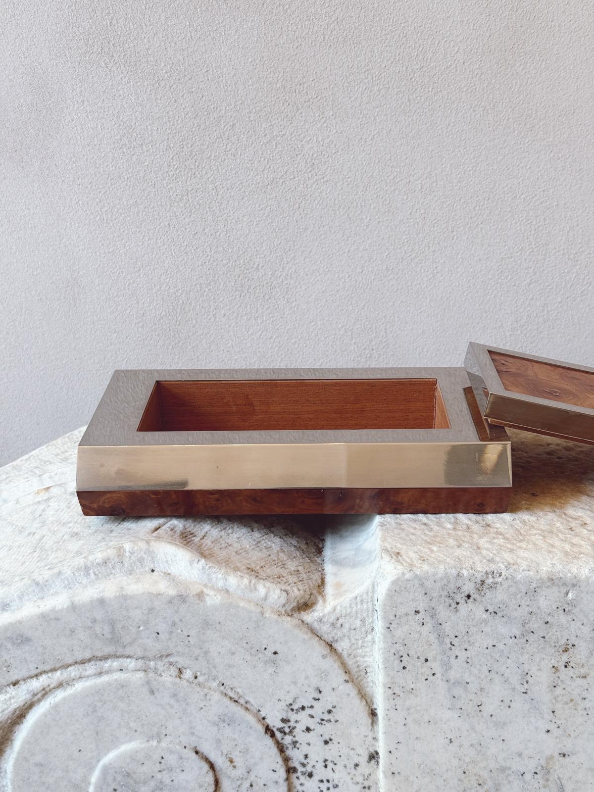 1960s Faux Walnut Desk box
