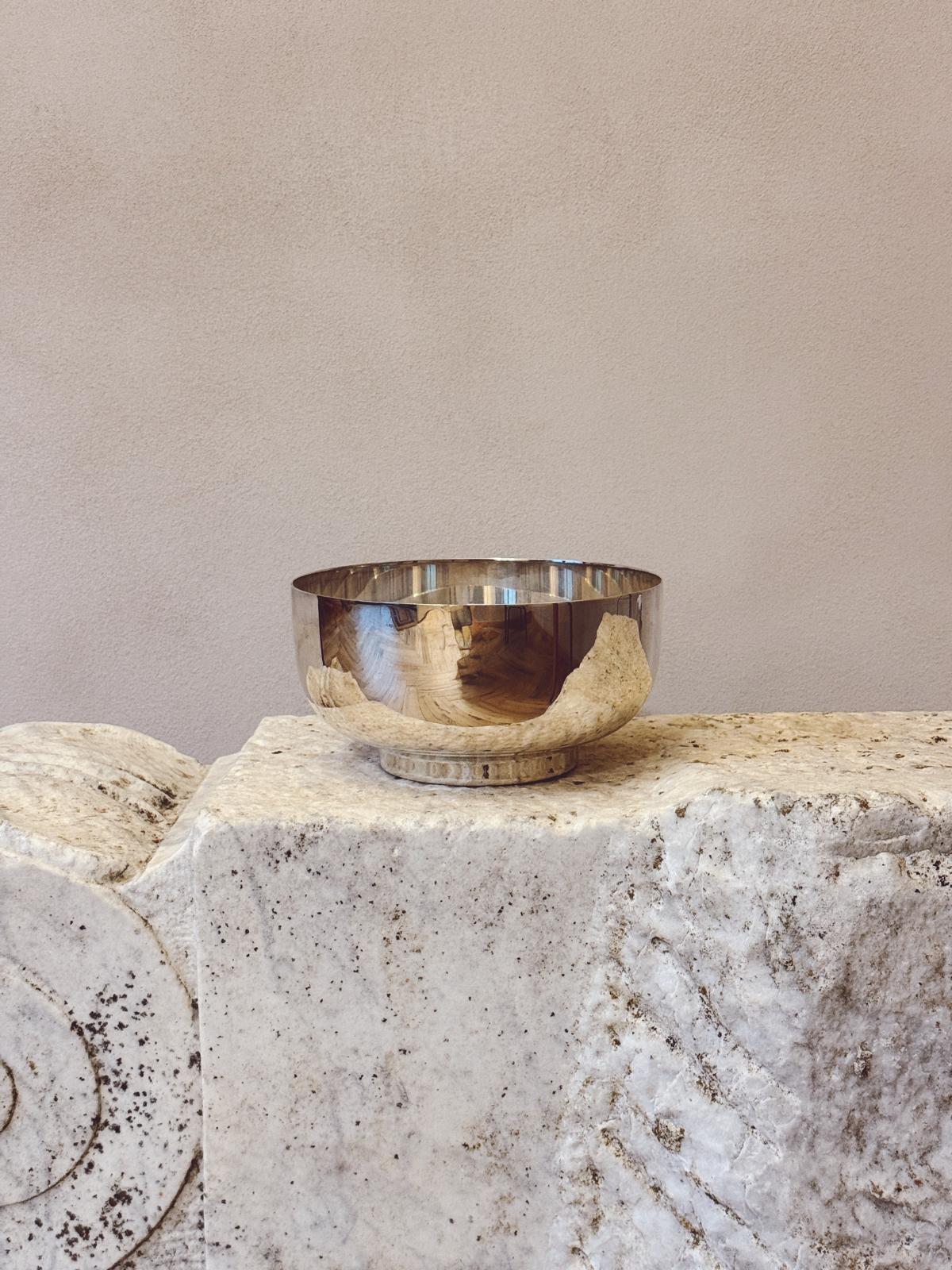 1960s Lino Sabbatini Silver Bowl