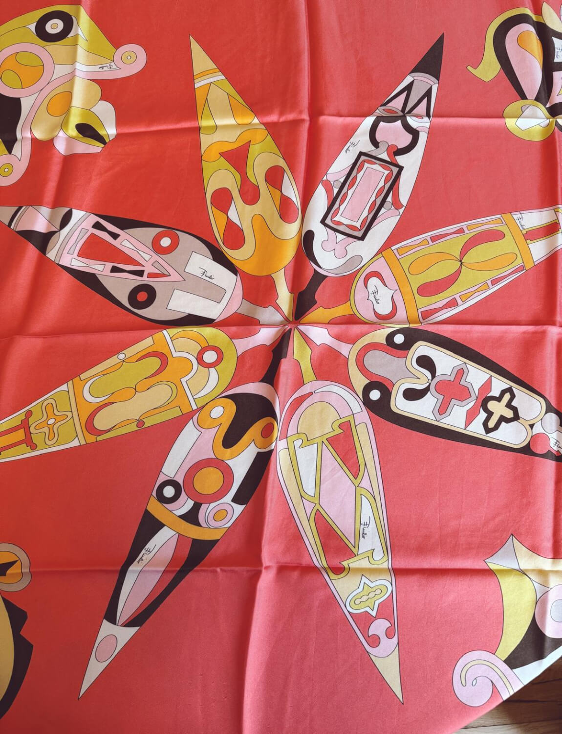 1980s Pink Pucci Silk Scarf