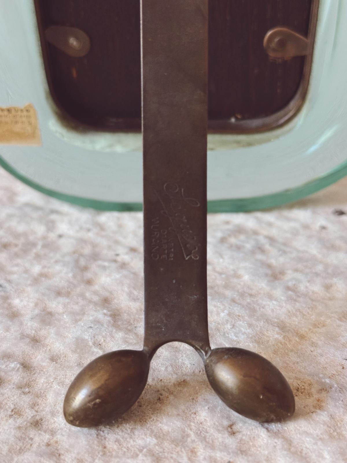 1950s Seguso Turquoise Murano Glass Picture Frame