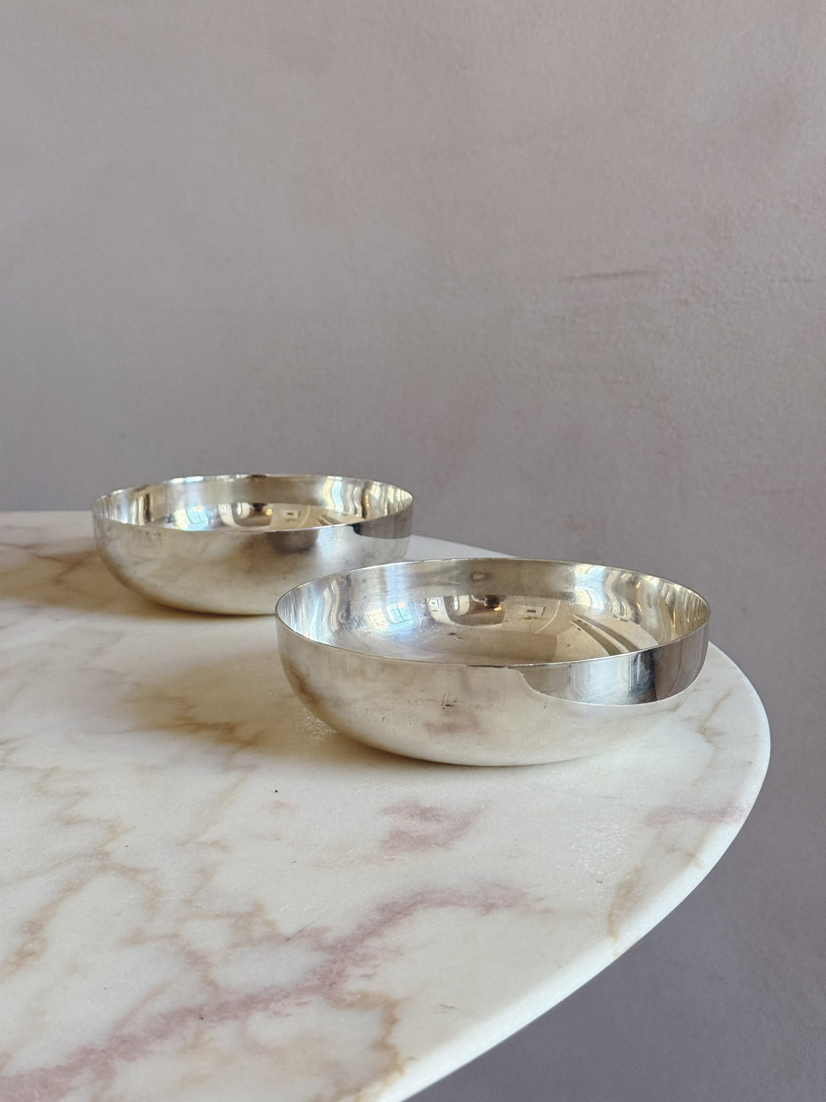 Pair of 1960s Sabattini Silver Bowls