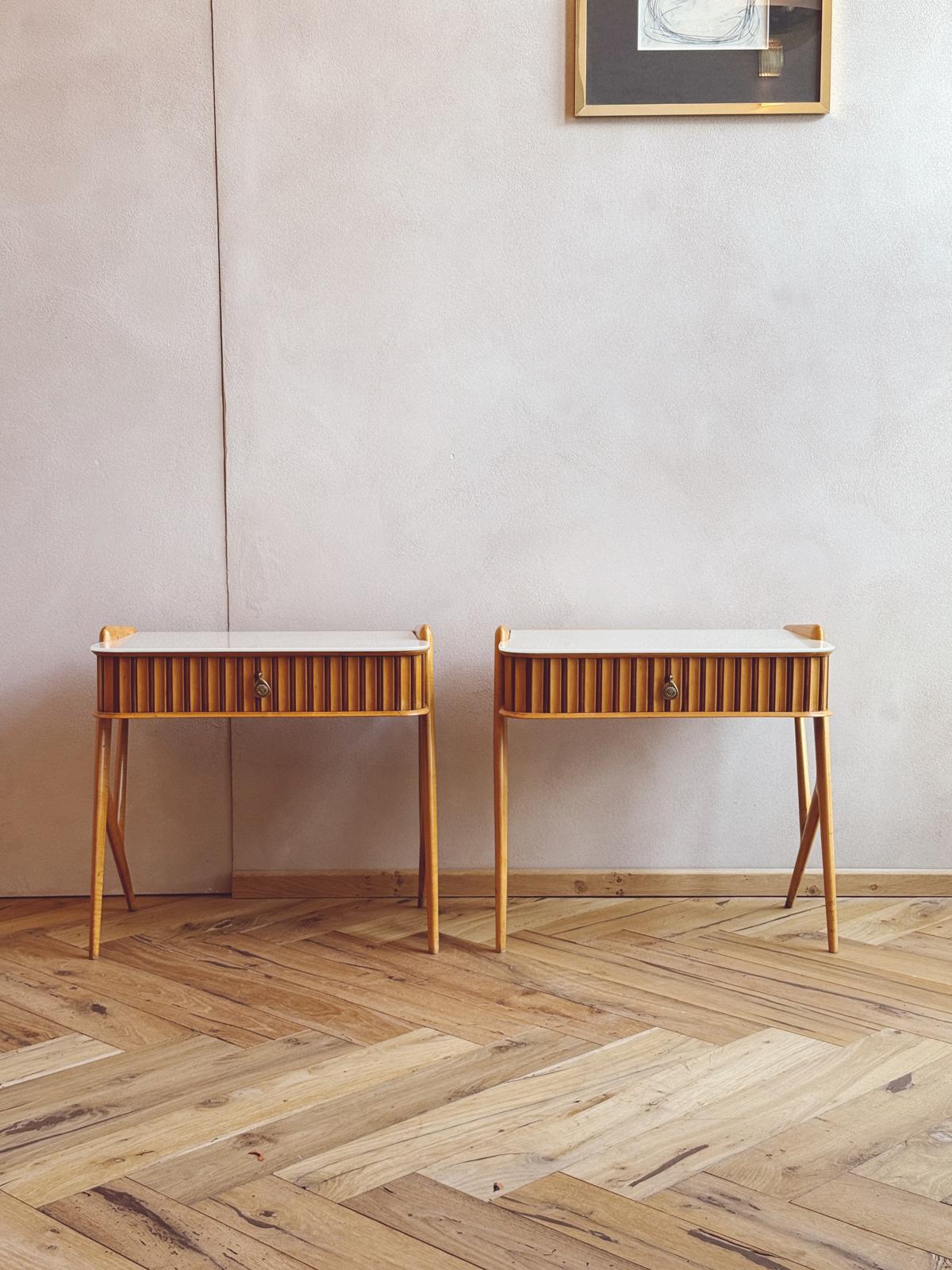 Pair of 1950s Ico Parisi Bedside Tables