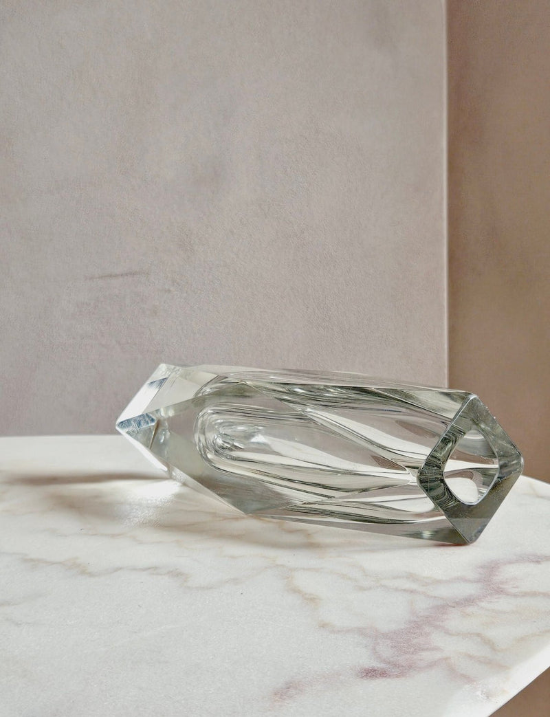 1960s Transparent Large Mandruzzato Vase