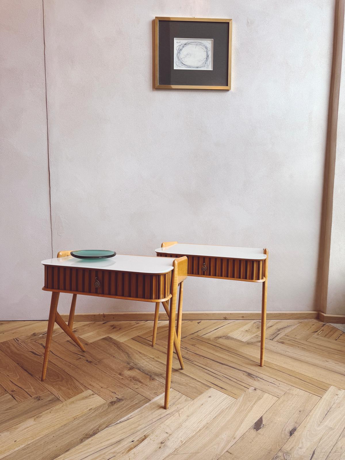 Pair of 1950s Ico Parisi Bedside Tables