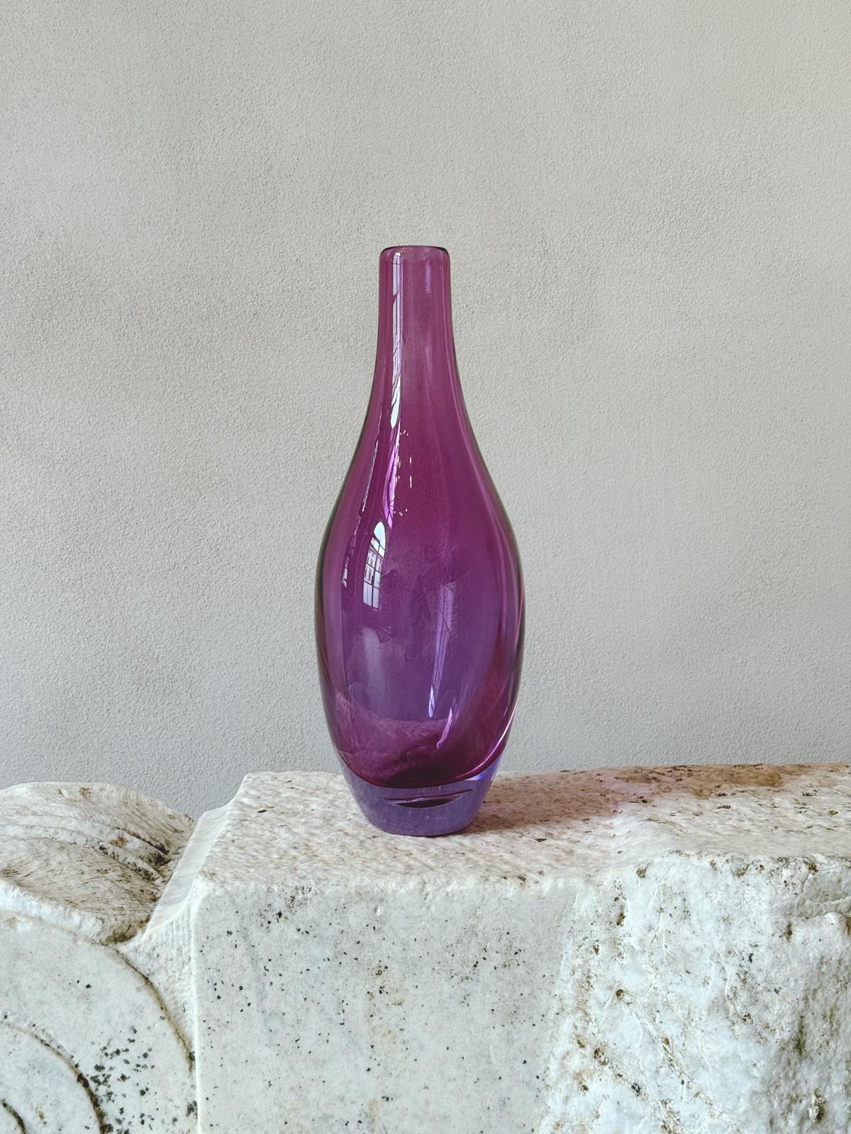 Antonio Da Ros 1960s Pink Sommerso Vase