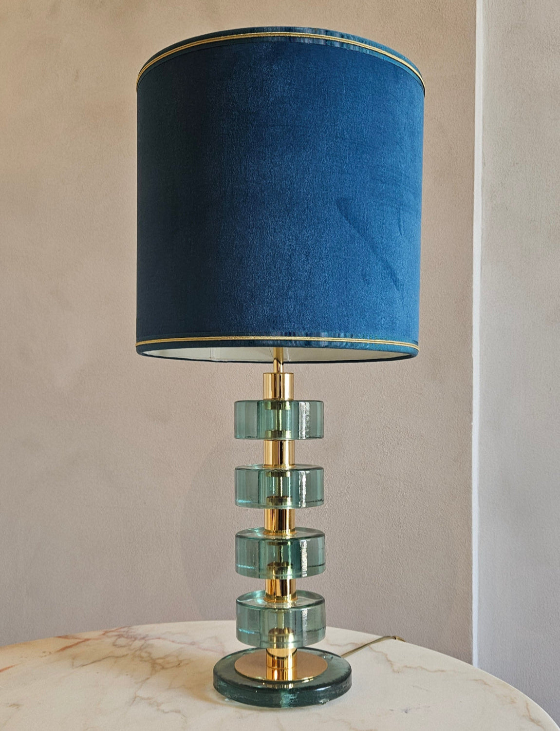 1950s Murano Glass Table Lamp attributed to Fontana Arte