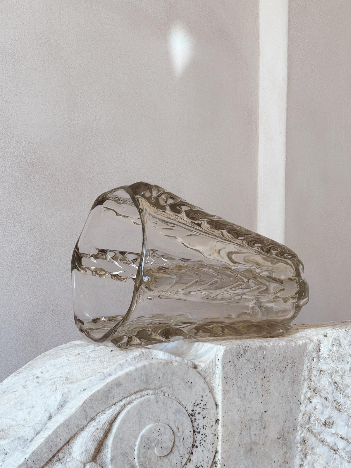 1950s Extra Large Plaited Venini Vase