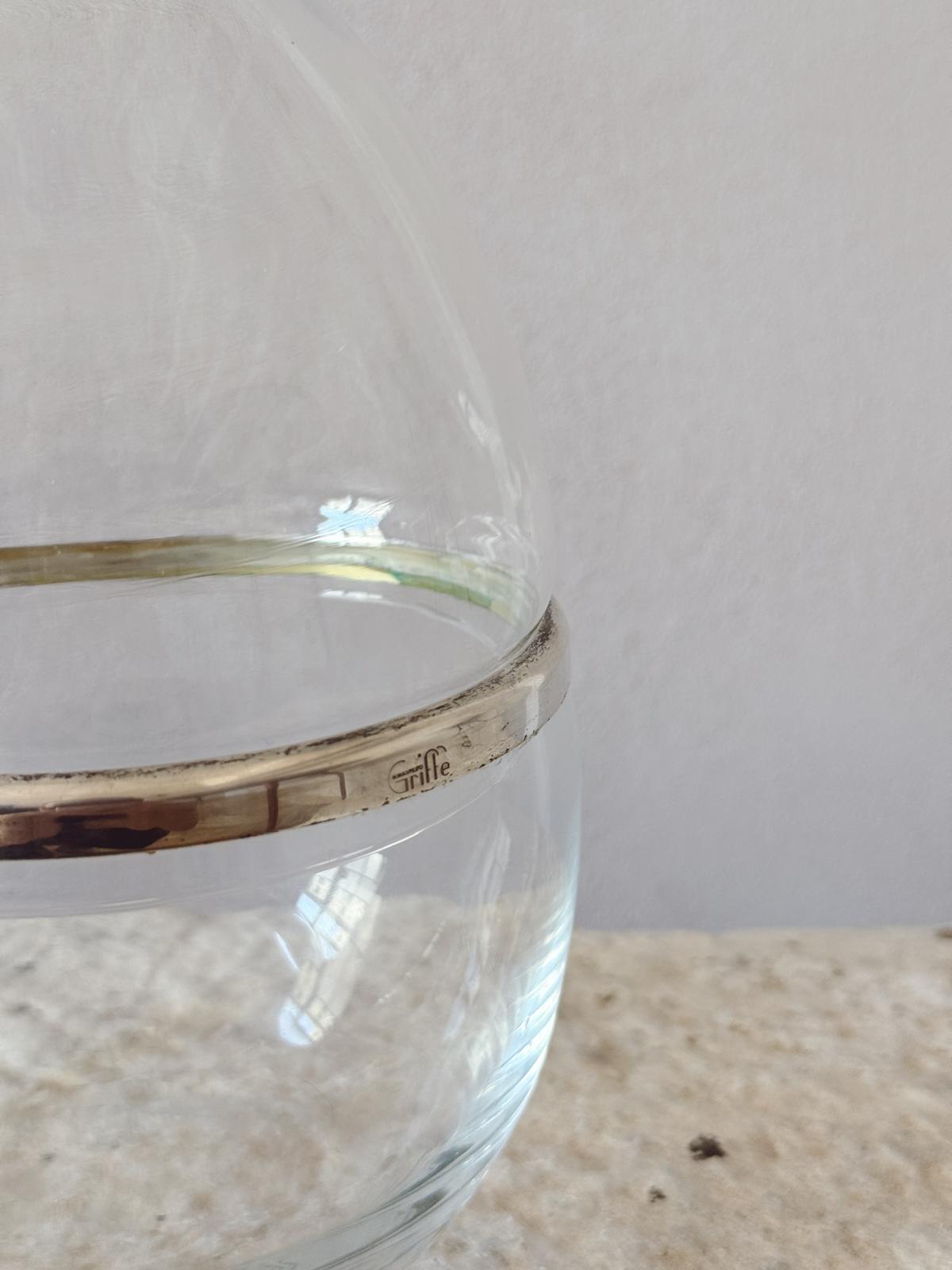 1970s Transparent Murano Glass Egg Box