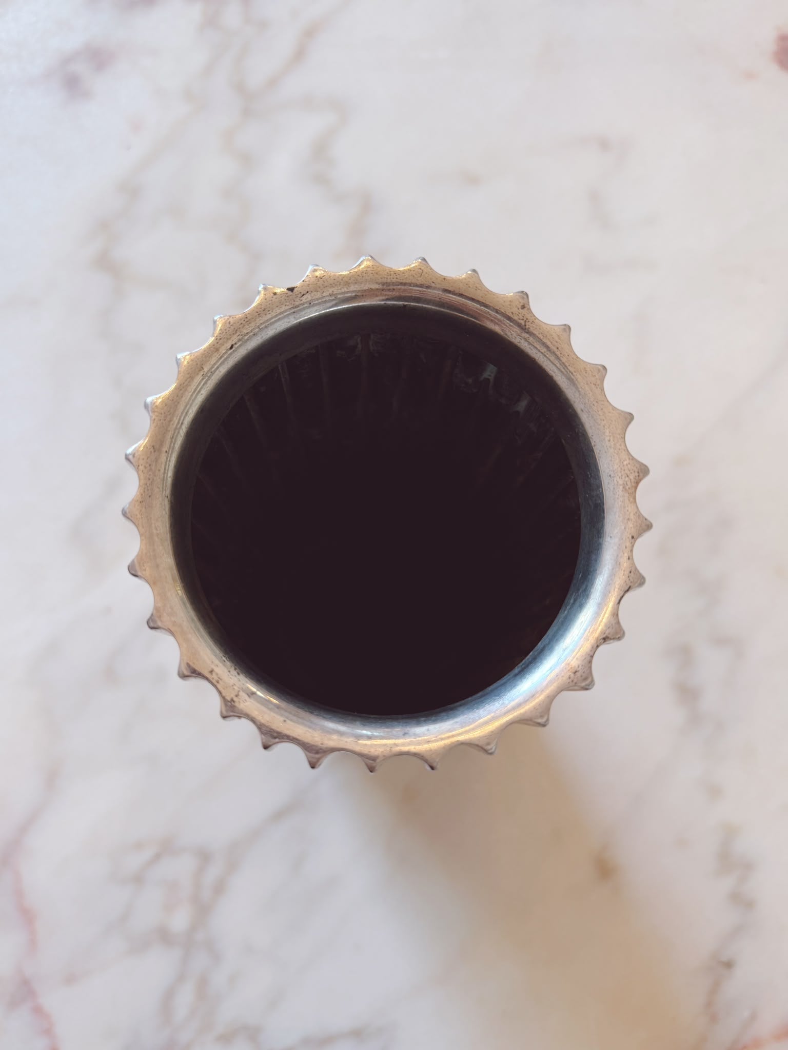 1970s Ridged Silver Wine Cooler