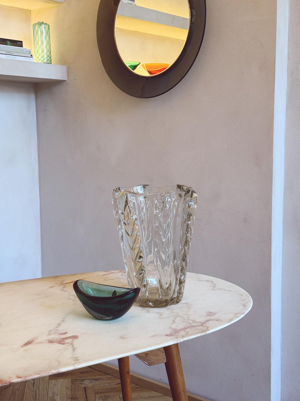 1950s Extra Large Plaited Venini Vase