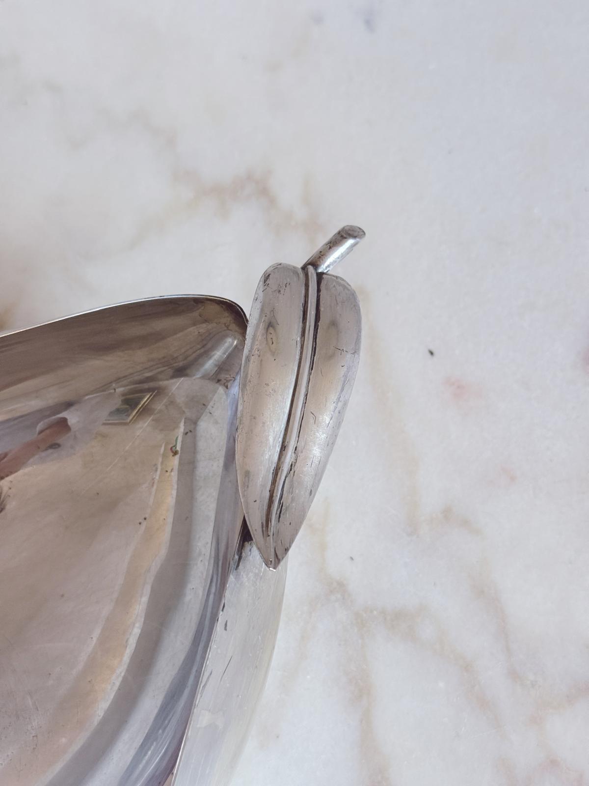 1960s Lino Sabattini Silver Plated Pear Bowl