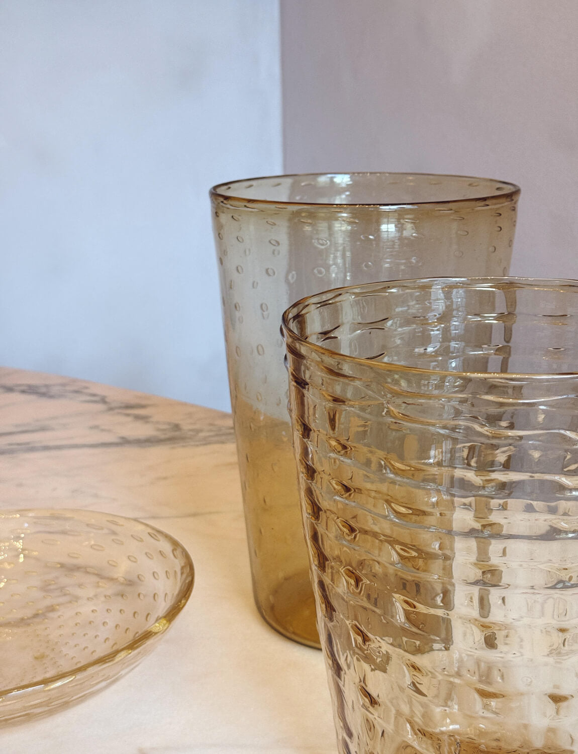 A pair 1920s Very Large Vittorio Zecchin Murano Glass Vases