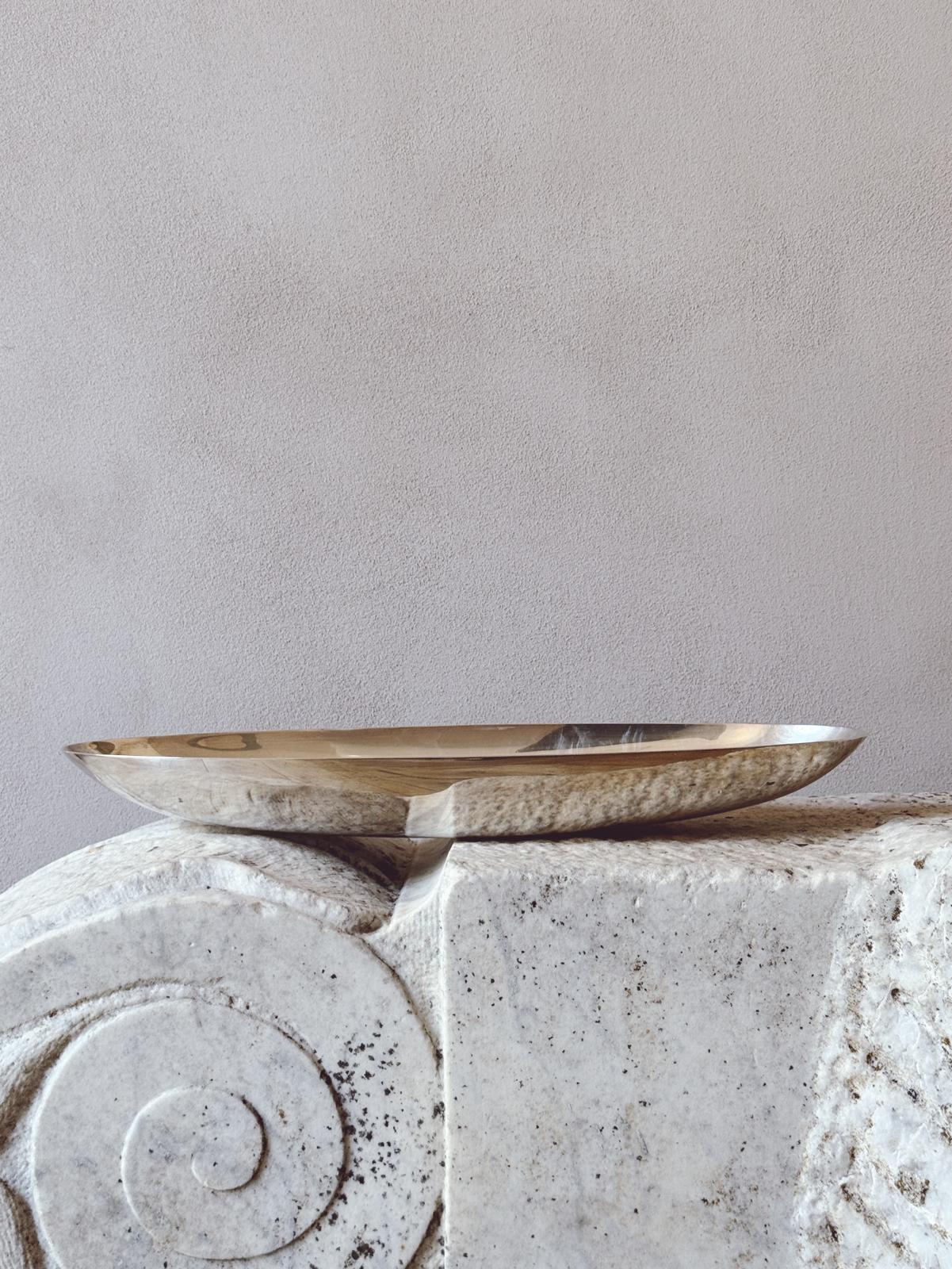 1960s Lino Sabattini Large Silver Boat Centrepiece