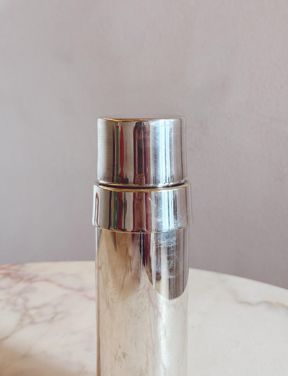 1960s FAOAL Silver-plated Handmade Cocktail Shaker