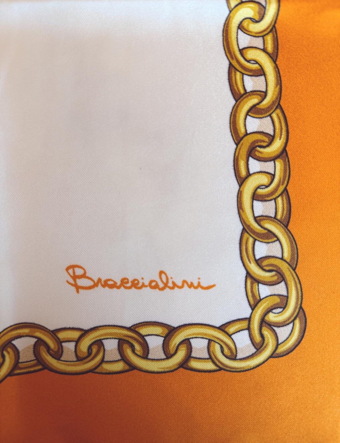 1980s Silk Charm Scarf by Braccialini