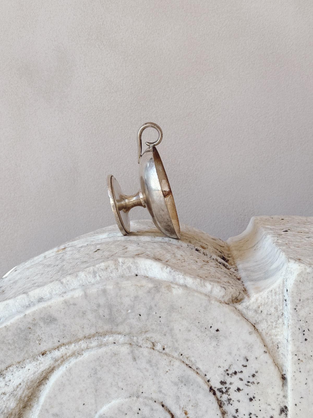 1940s Set of Six Metal Gelato Bowls with Handle by Fratelli Calderoni