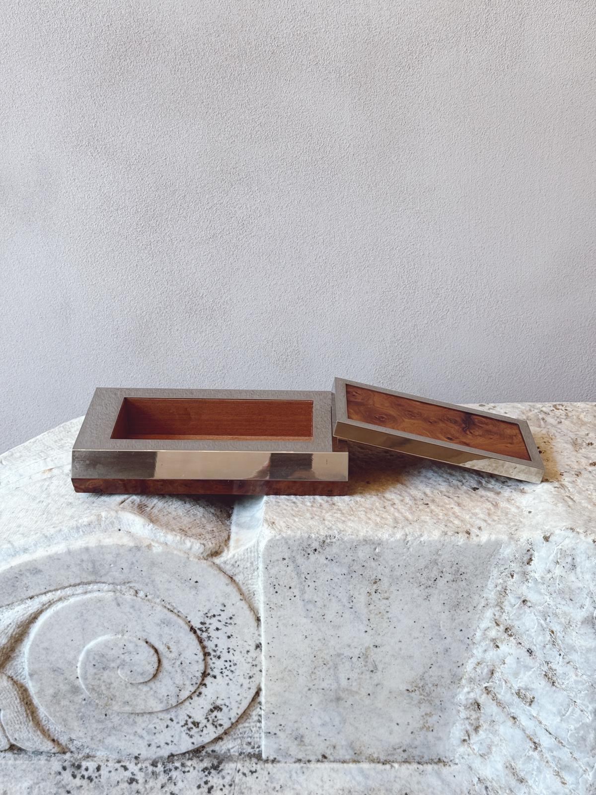 1960s Faux Walnut Desk box
