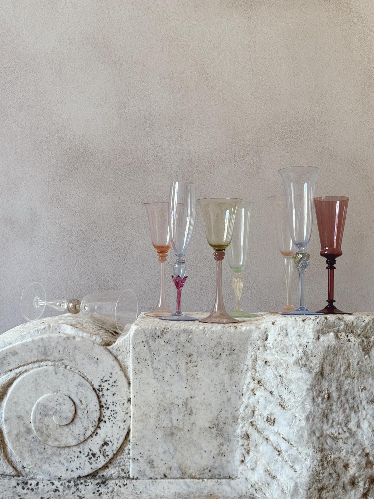 Murano Glass Vases, Bottles, Apothecary Jars