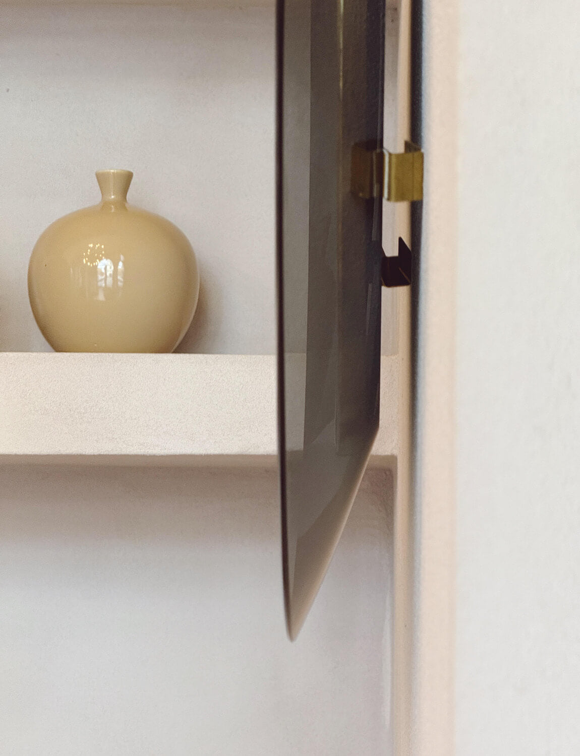 1960s Max Ingrand for Fontana Arte Grey Glass Mirror