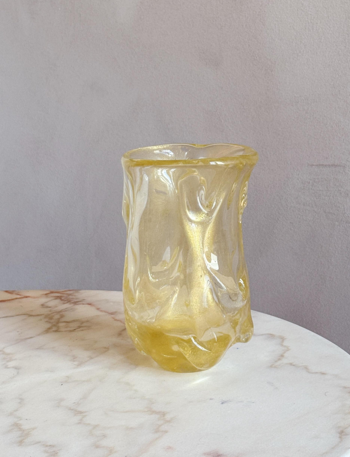 1937 Seguso Vetri D'Arte by Flavio Poli Gold Vase